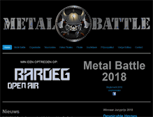 Tablet Screenshot of metalbattle.nl
